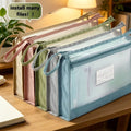 5-Pack A4 Mesh Storage Pouches – Double Zipper, Breathable