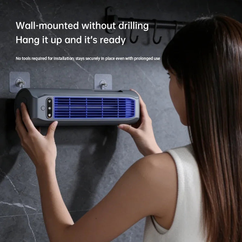 Portable USB Rechargeable Bladeless Fan | Desk & Wall Mount