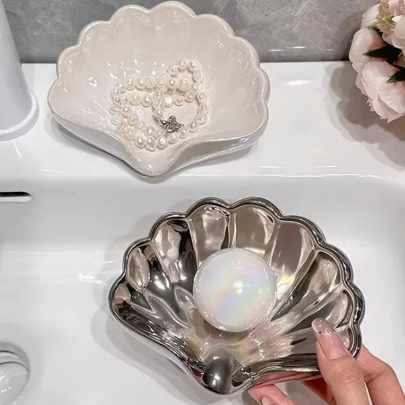 No-Drill Soap Dish with Auto Drainage – Modern Plastic Soap Box