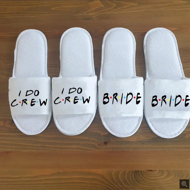 Bride to Be Slippers | Friends Themed Bachelorette Bridal Gift