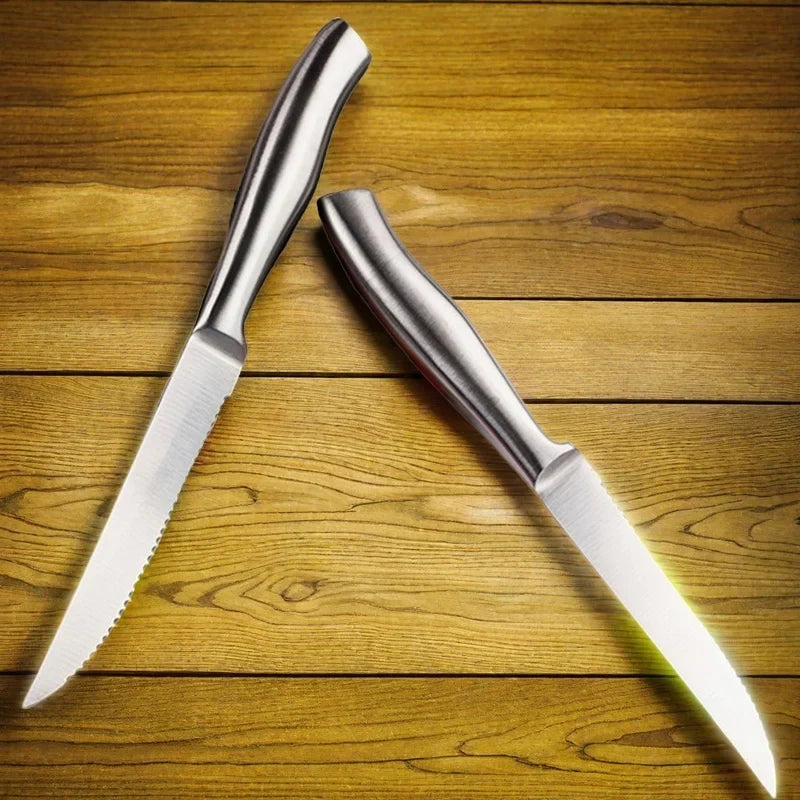 Stainless Steel Steak Knife Set – 4, 6 & 8 Pcs Serrated