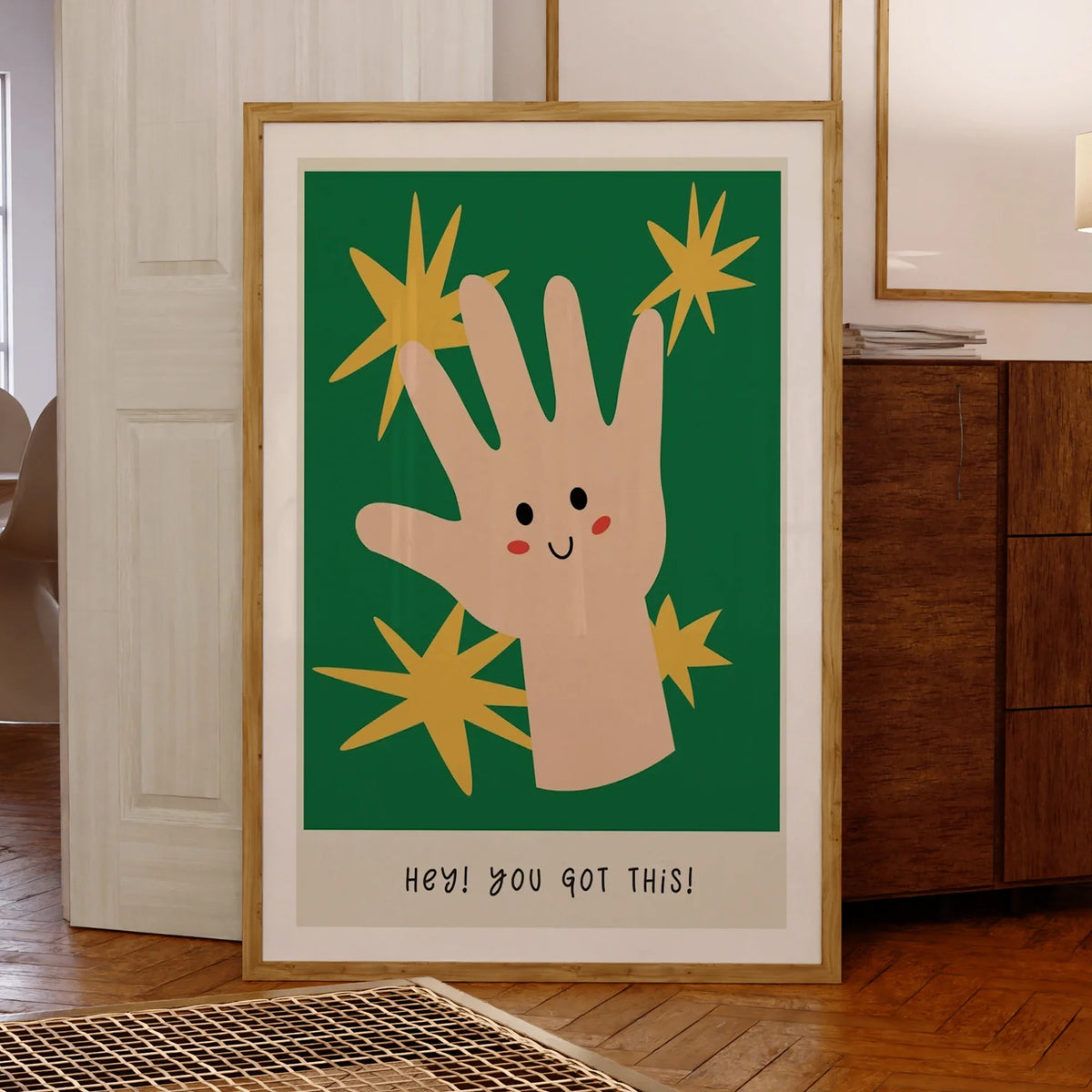 "Hey, You Got This" Motivational Canvas Wall Art Print