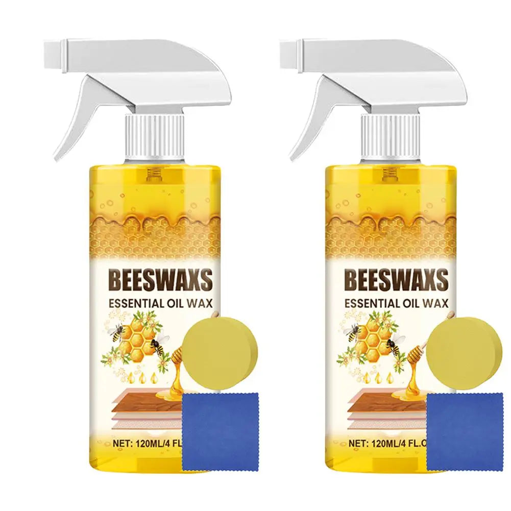 1 2 3 Furniture Solid Wood Care Beeswax Spray Multi-purpose