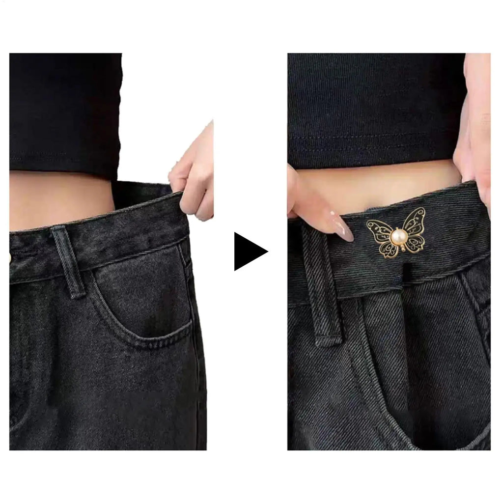 8-Pc Butterfly Alloy Waist Tightener Clips – No-Sew Fit