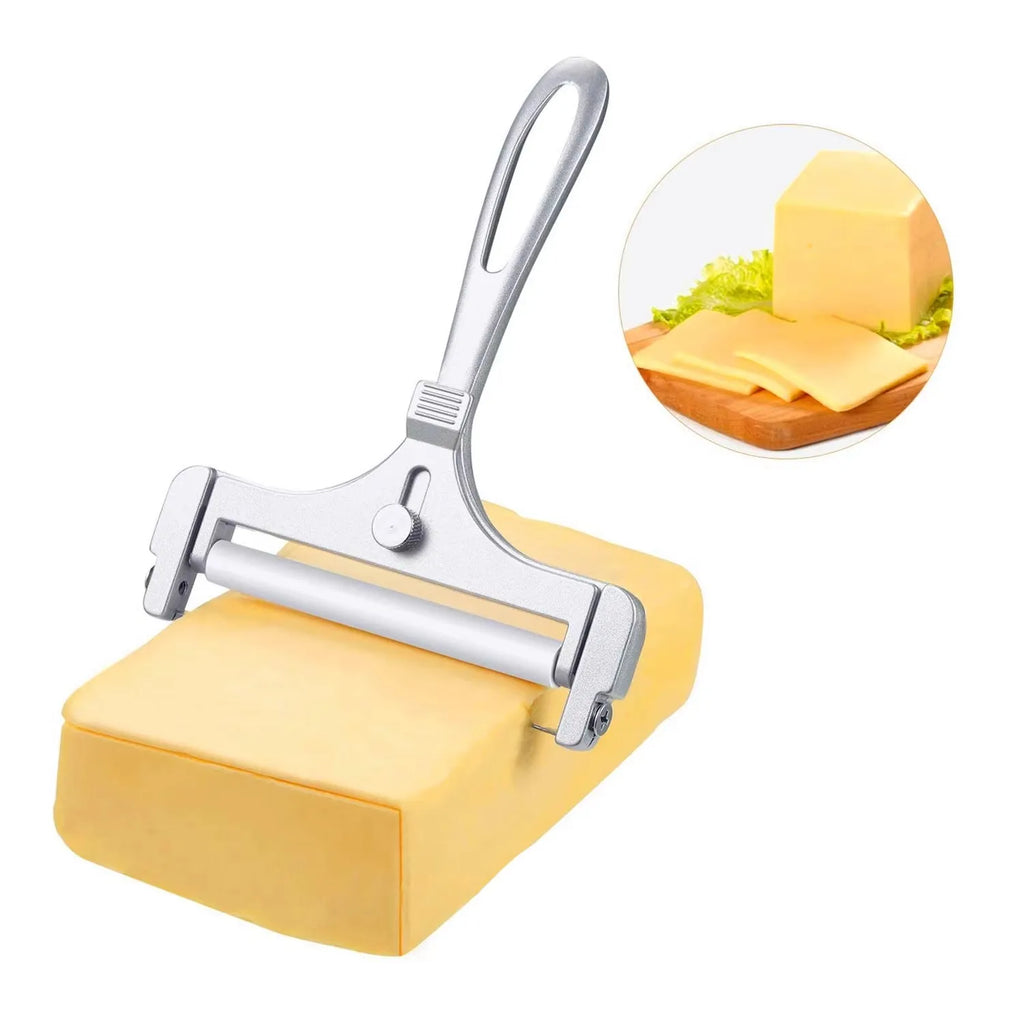 Aluminum Alloy Cheese Slicer Wire Adjustable Thickness Butter Cutter