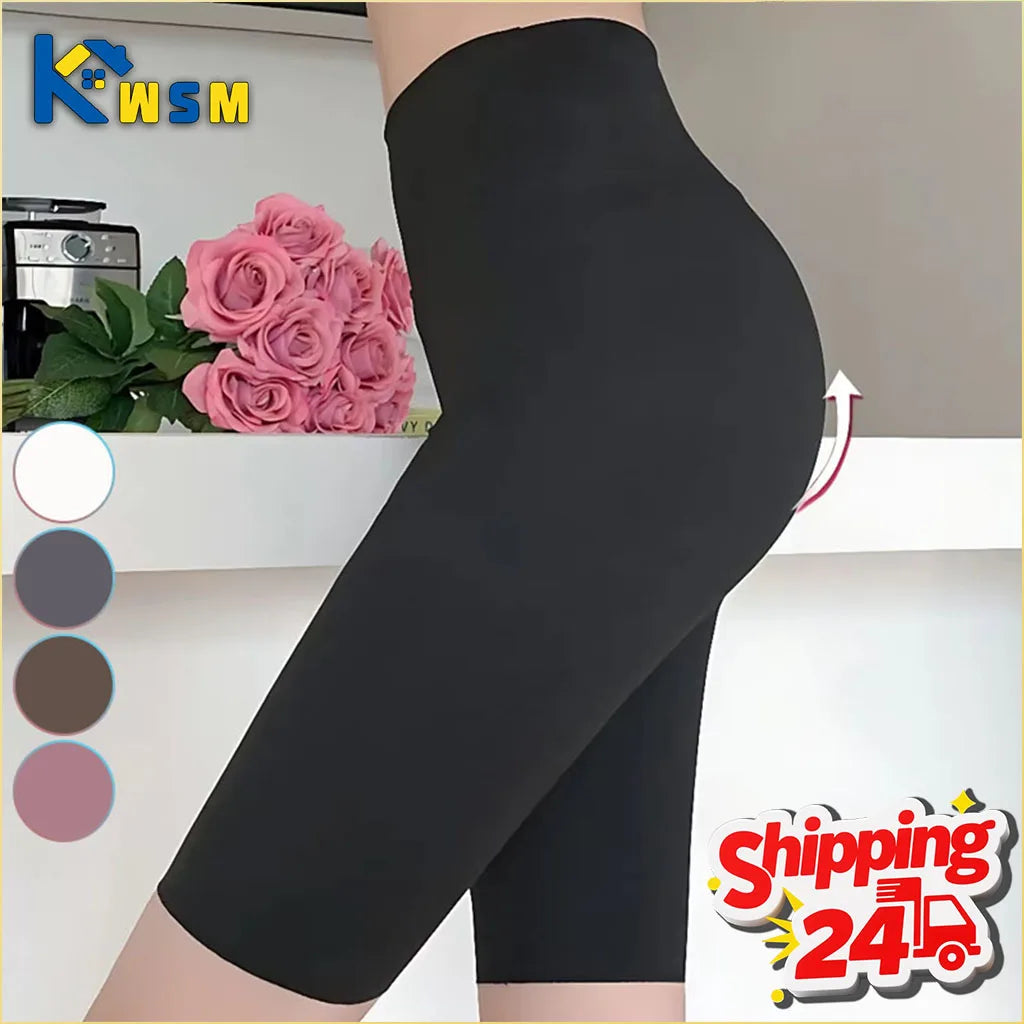 Women's High Waist Seamless Shorts – Tummy Control & Butt Lift
