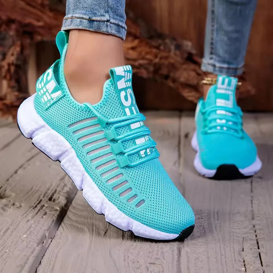 AZGB Pink Mesh Sneakers – Lightweight Women's Sports Shoes