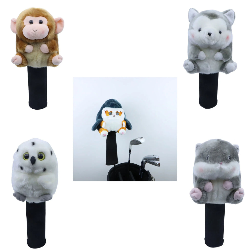 Animal Golf Headcovers for Fairway #3 #5 Woods – Cute Plush Cover