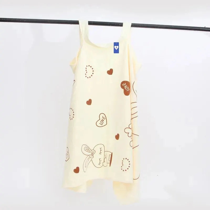 Women's Wearable Bath Towel Wrap – Absorbent Sauna Skirt
