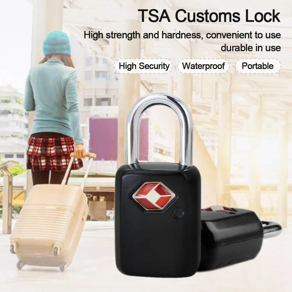 Portable Customs Lock TSA Locks Travel Luggage Suitcase Anti-theft
