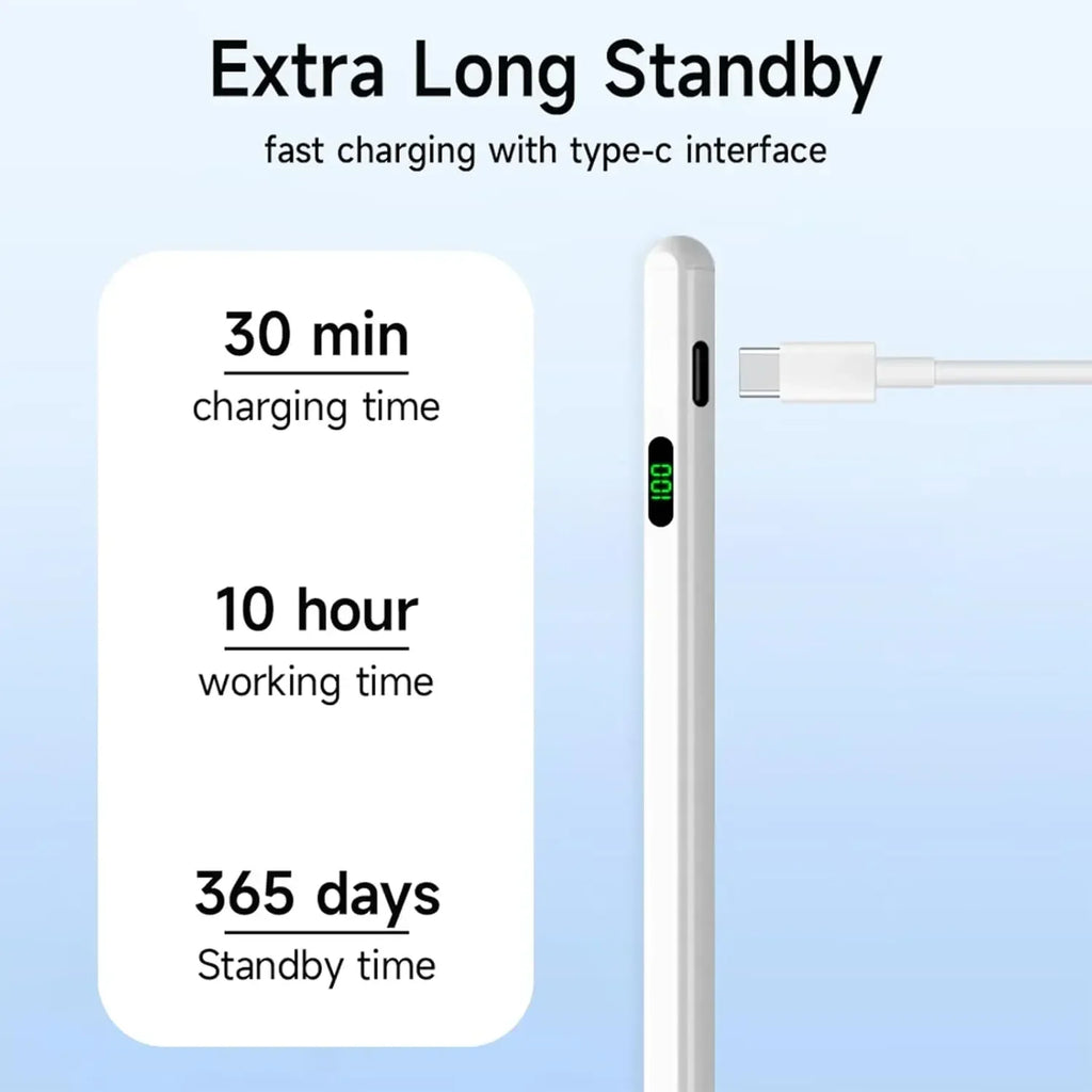 Universal Stylus Pen LED Power Display – iPad & Tablet