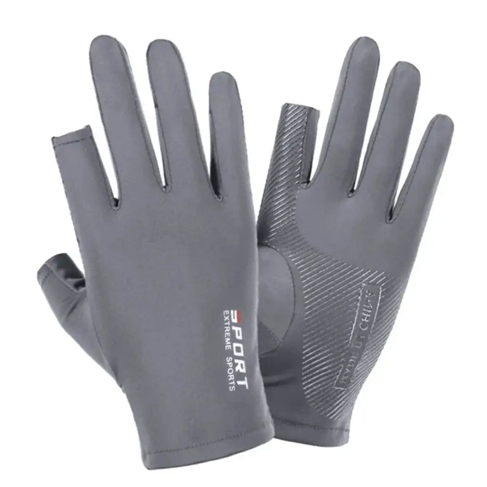 Ice Silk Half-Finger Cycling Gloves – Unisex Sports Gloves