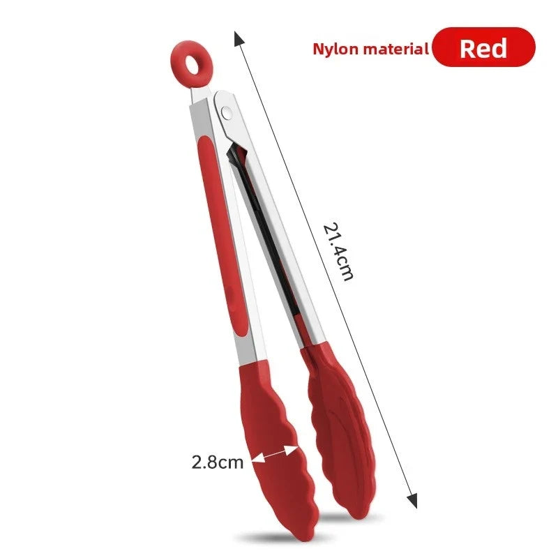 7-Inch Stainless Steel Food Tongs – BBQ Grilling & Kitchen