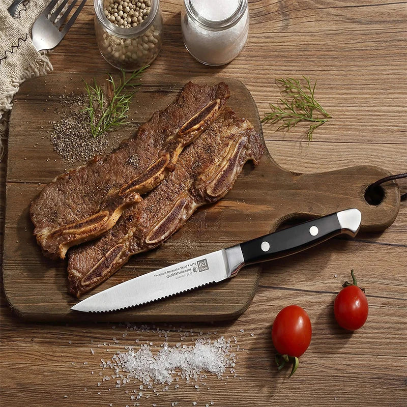Classic Stainless Steel Steak Knife Set – Polished Handles