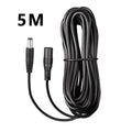 DC Power Extension Cable 5.5mm×2.1mm – 5M & 10M Male Female