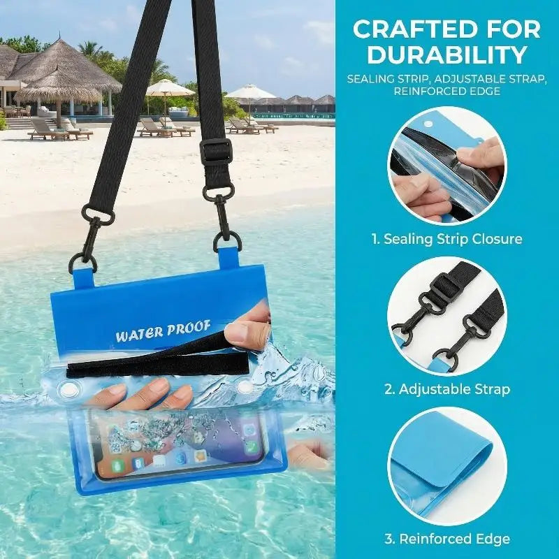 Waterproof Phone Pouch Waist Pack – Touchscreen Dry Bag