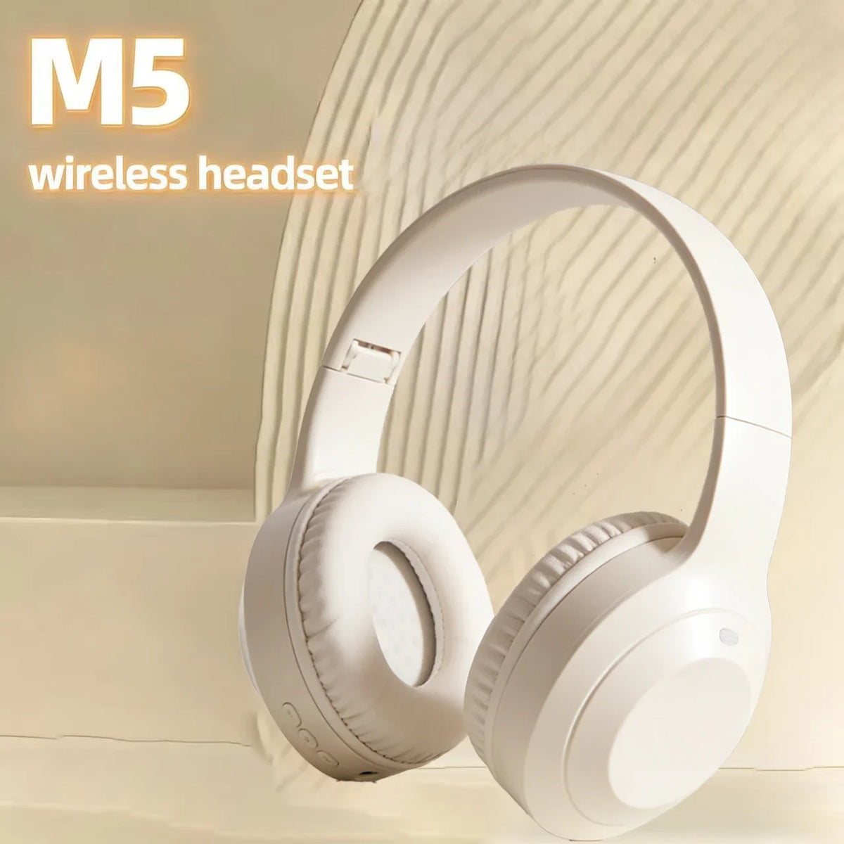 M5 Wireless Bluetooth Headphones HiFi Over-Ear Foldable Headset