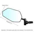HD Convex Bike Rearview Mirror – 360° Adjustable Left Side