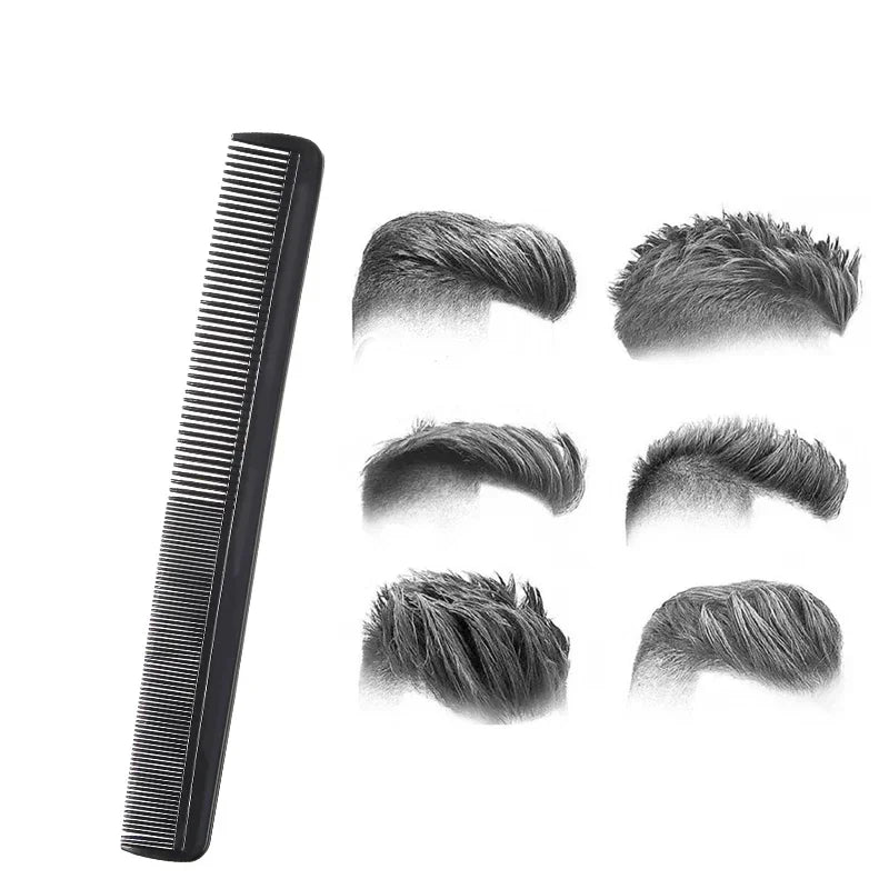 5-Piece Carbon Fiber Salon Comb Set – Anti-Static & Heat Resistant
