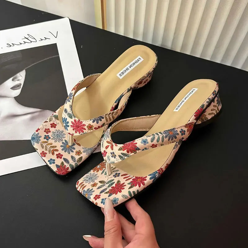 Women's Clip Toe Wedge Slides – Elegant Summer Beach Sandals