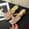 Women's Clip Toe Wedge Slides – Elegant Summer Beach Sandals