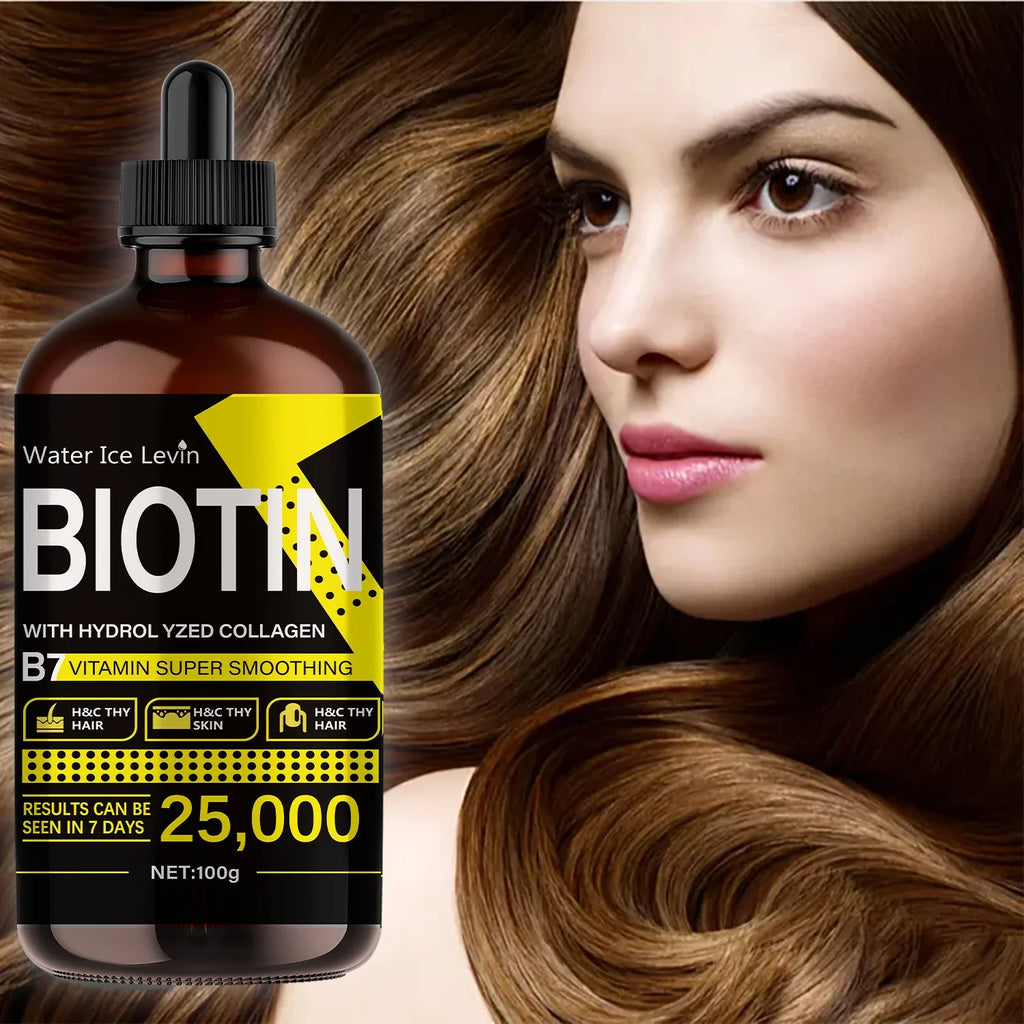 Biotin Hair Oil with Collagen & Vitamin E – Adds Shine, Unisex
