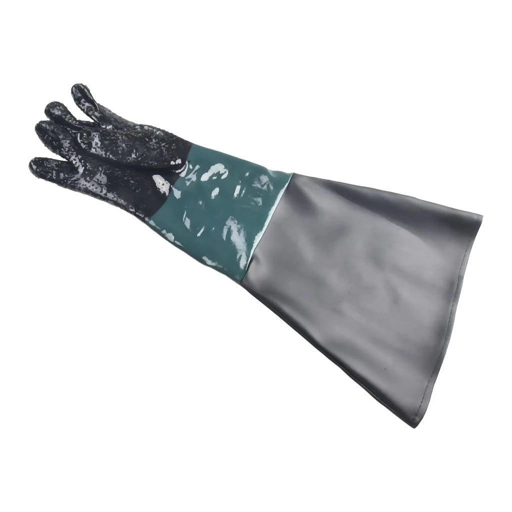 1 Pair PVC Sandblasting Gloves 11 8 Diameter Opening Sandblaster