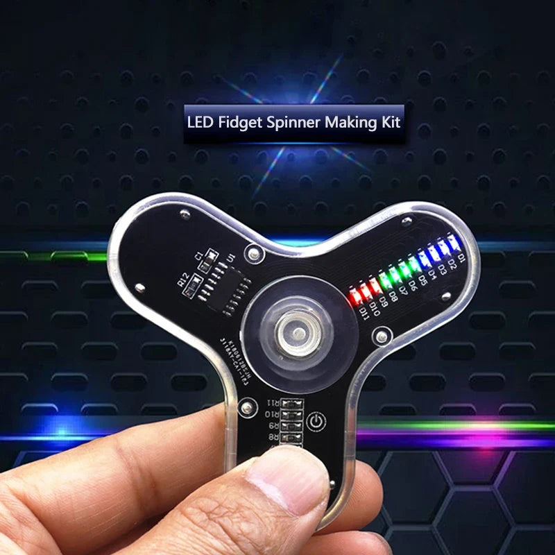 LED Fingertip Gyro DIY Kit – Soldering Circuit Board Project
