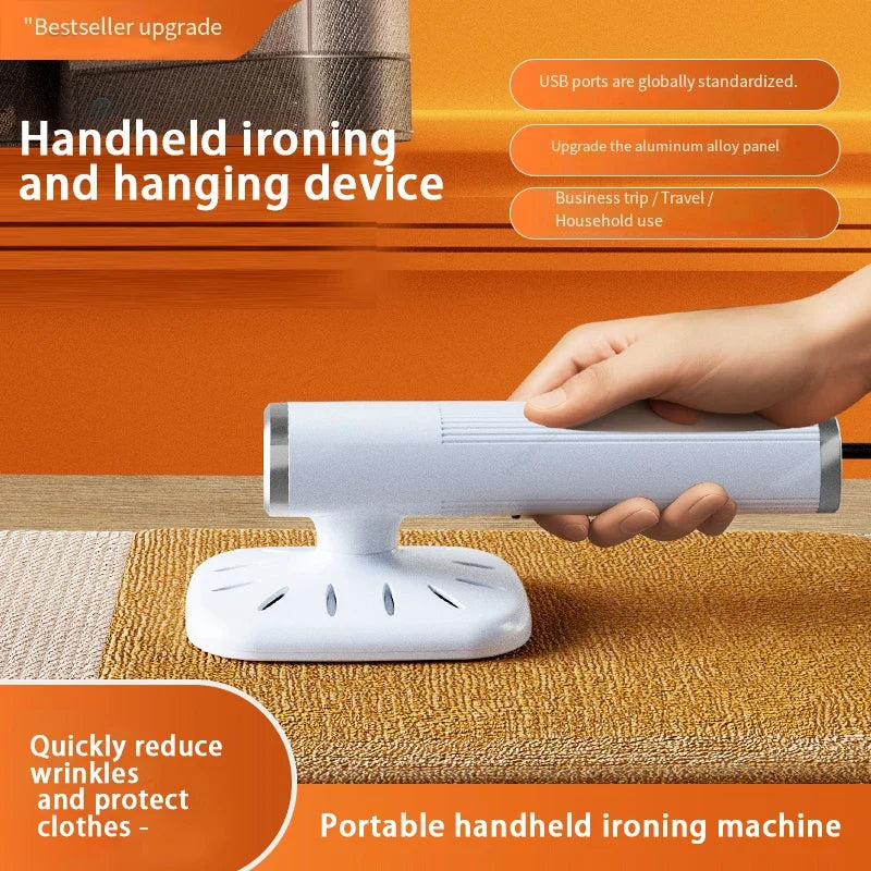 HOMEFISH Handheld Garment Steamer 360° USB Powered Fabric Steamer