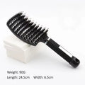 Women's Boar Bristle Hair Brush Scalp Massage Comb Wet Curly Detangle