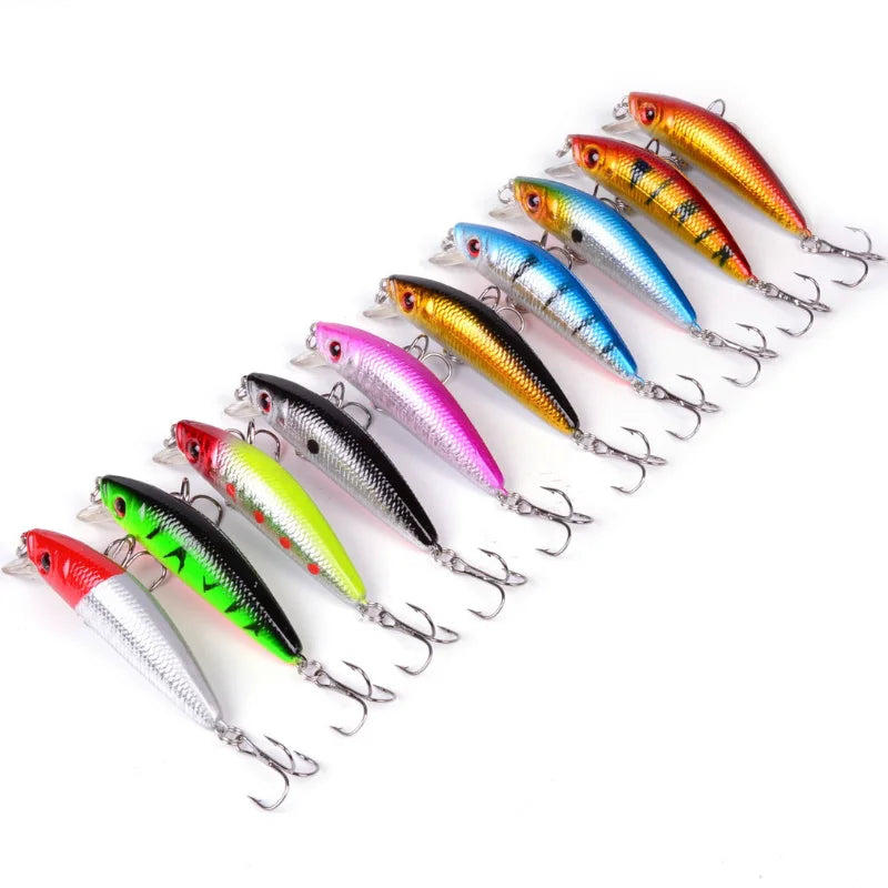 2026 3 5 Random Minnow Lure Bionic Bait Double Hooks Outdoor Fishing