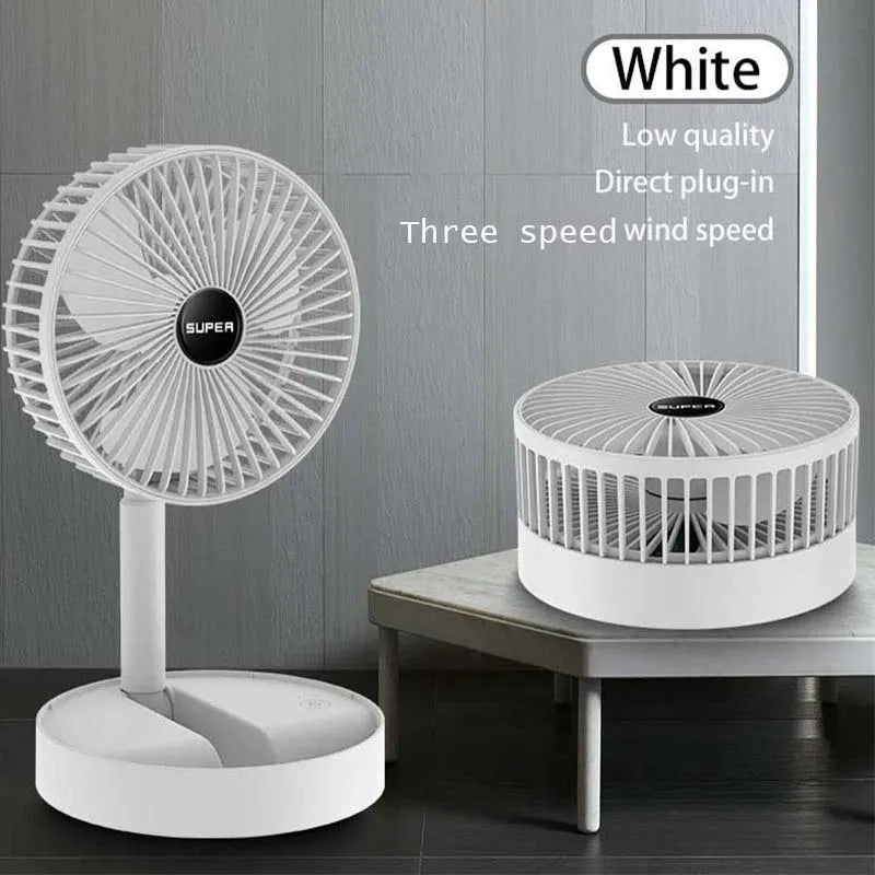 ROFAELEC Rechargeable Folding Fan | USB Portable Desktop Fan