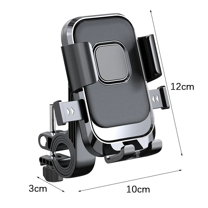 Motorcycle Phone Holder – One-Hand 360° Rotatable Bike Mount
