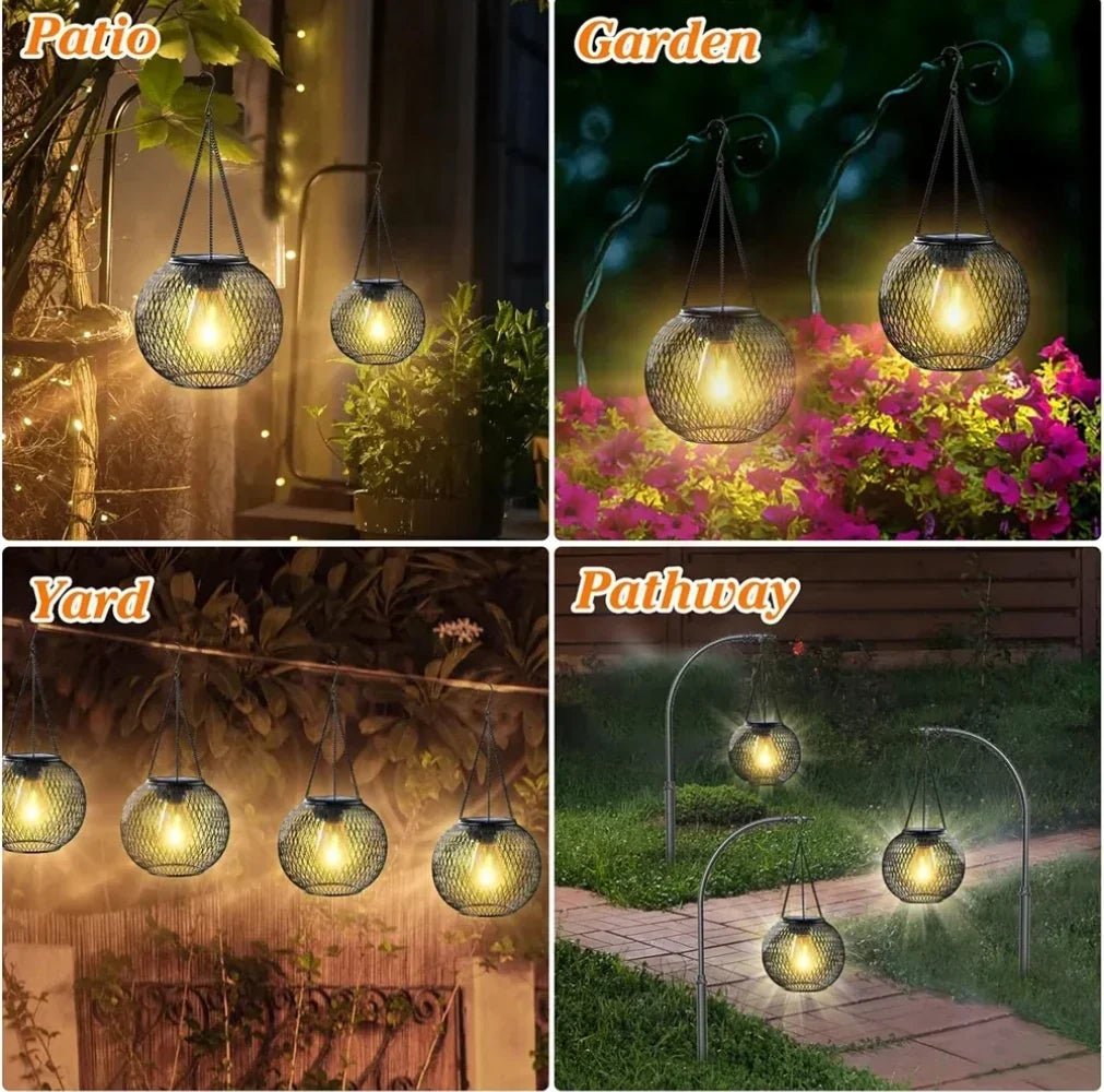 Solar Hanging Lantern – Waterproof Outdoor Garden Light