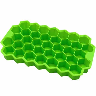 Honeycomb 37-Grid Ice Cube Tray Silicone DIY Mold Lid Not Included