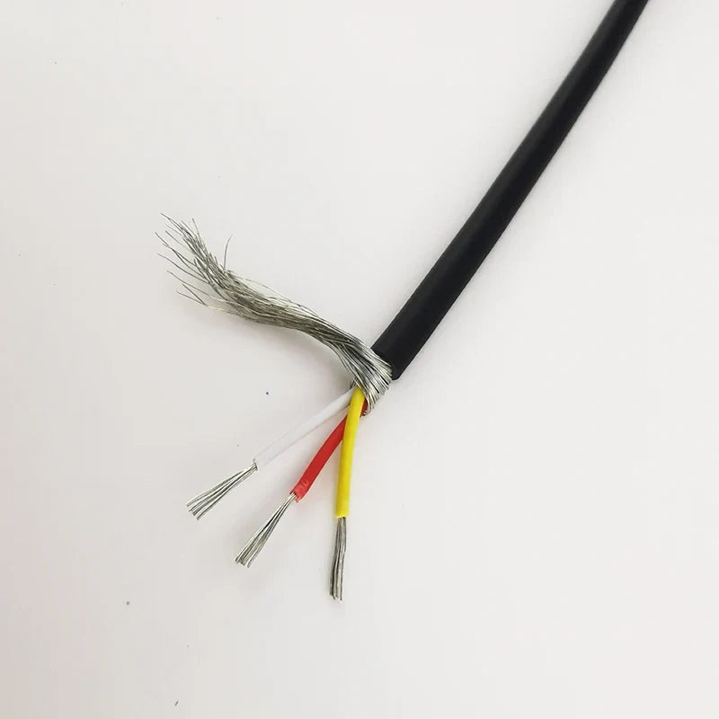 28AWG 3 Core Controlled Cable Shielded Wires Headphone Audio Lines