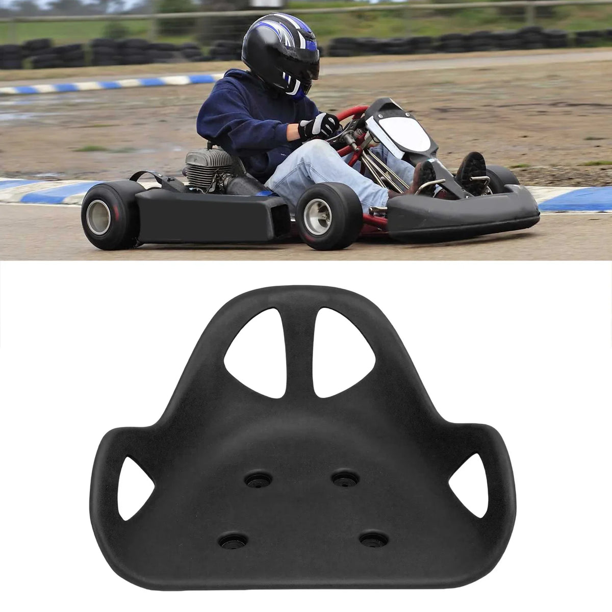 Ergonomic Go Kart Seat ABS Backrest | Drift Trike & Scooter