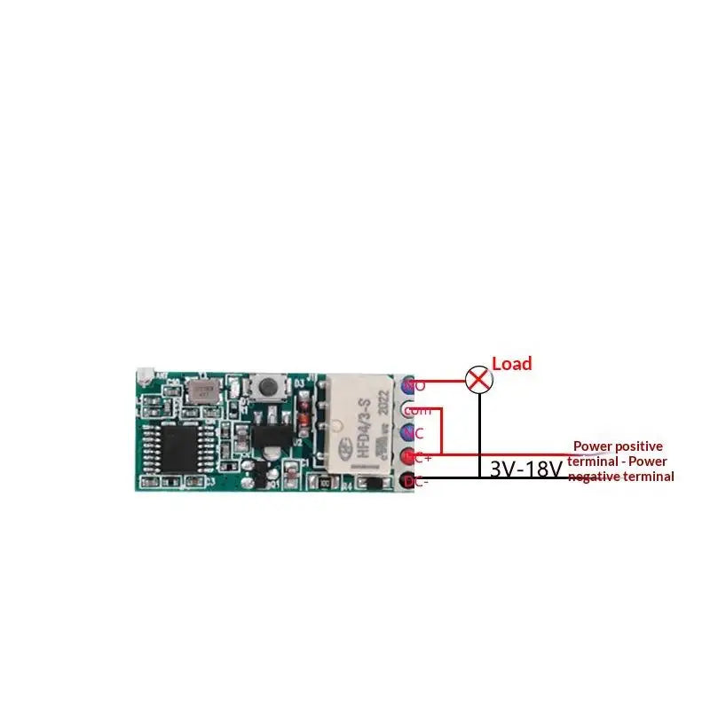 433mhz DC 3V 6V 12V 24V Mini Relay Wireless RF Remote Control Switch