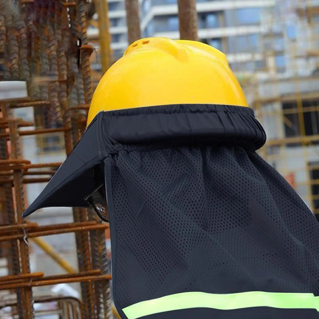 Hard Hat Sun Shade Neck Shield with Reflective Strip | Safety