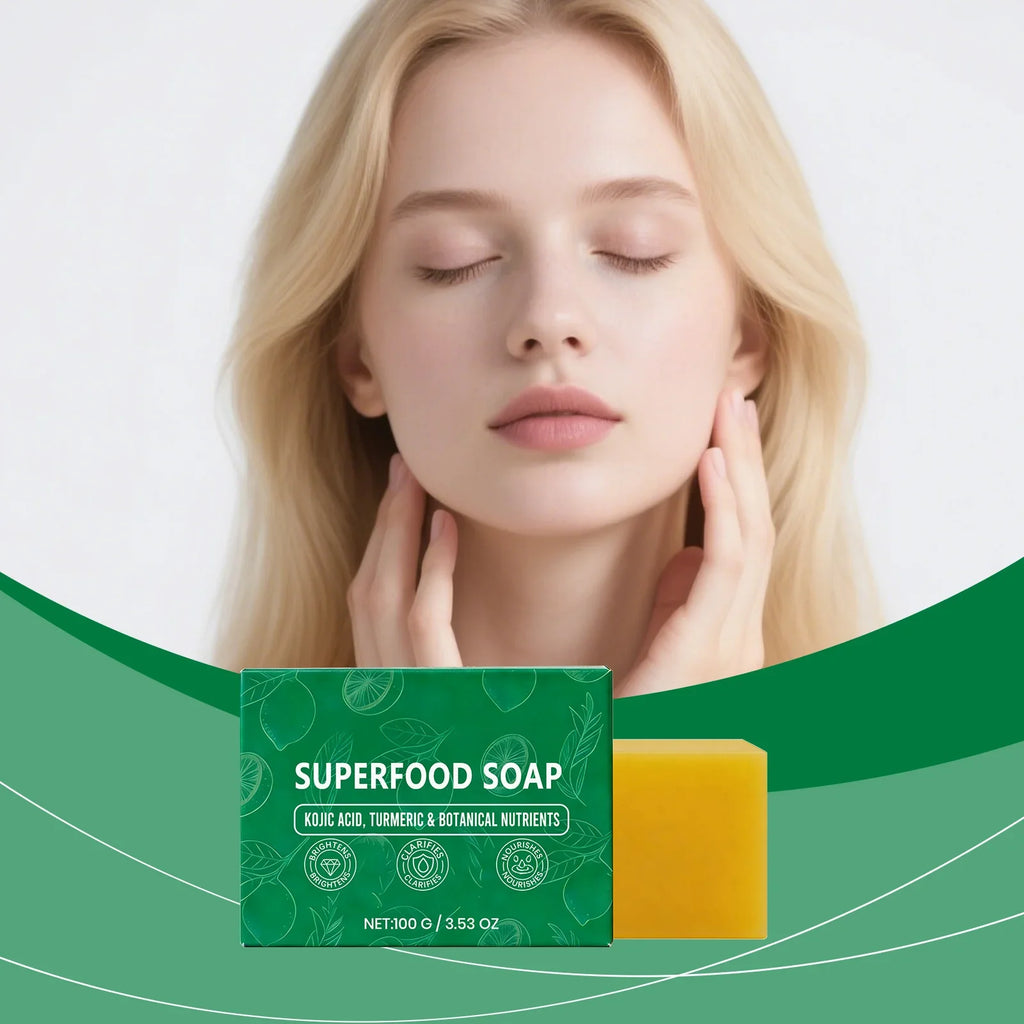 Natural Superfood Facial Soap – Brightening & Deep Cleansing Bar