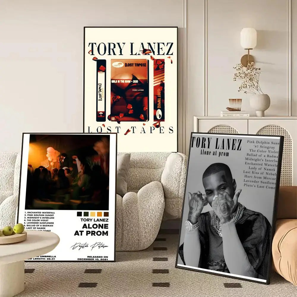 Tory Lanez Canvas Wall Art Unframed Poster | Hip-Hop Decor