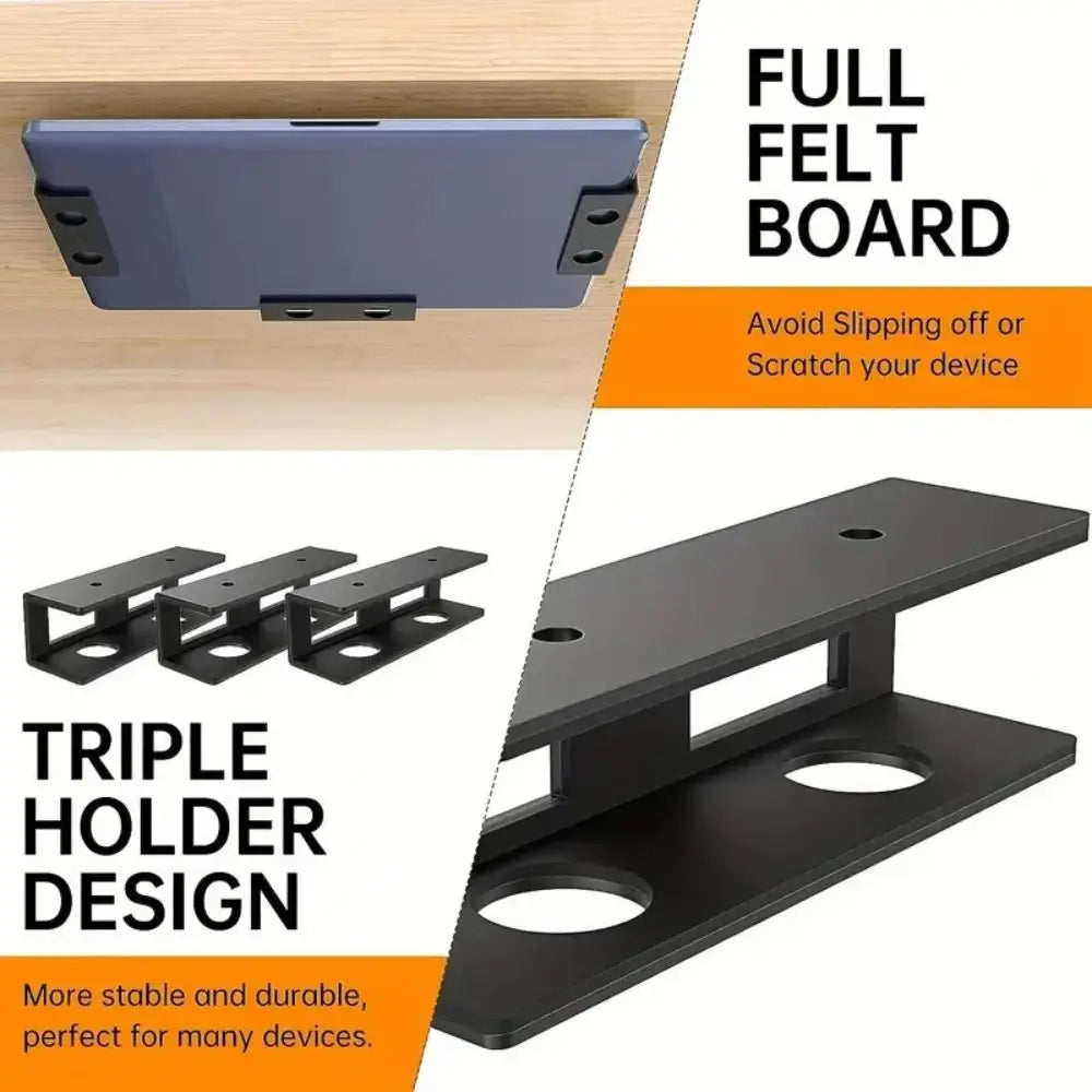 Under Desk Laptop Mount Bracket | Heat Dissipation Stand