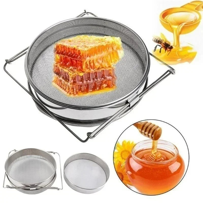 Stainless Steel Double Sieve Honey Strainer | Beekeeping Filter