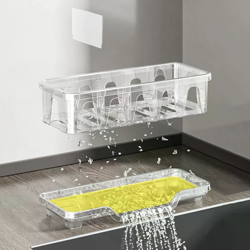 Kitchen Sink Drain Rack – Sponge Soap Shampoo Storage Shelf