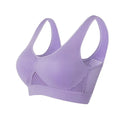 Women's Seamless Wire-Free Sports Bra – Hollow Mesh Quick-Dry