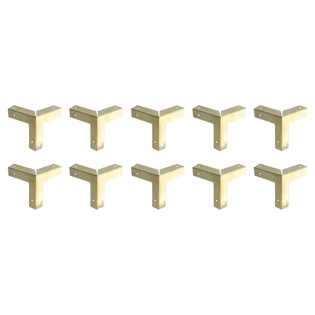 10PCS Antique Iron Corner Protectors for Wooden Boxes & Furniture