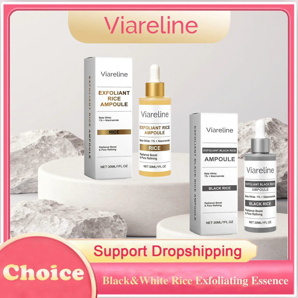 Viareline Rice Exfoliating Facial Serum – Brighten & Shrink Pores