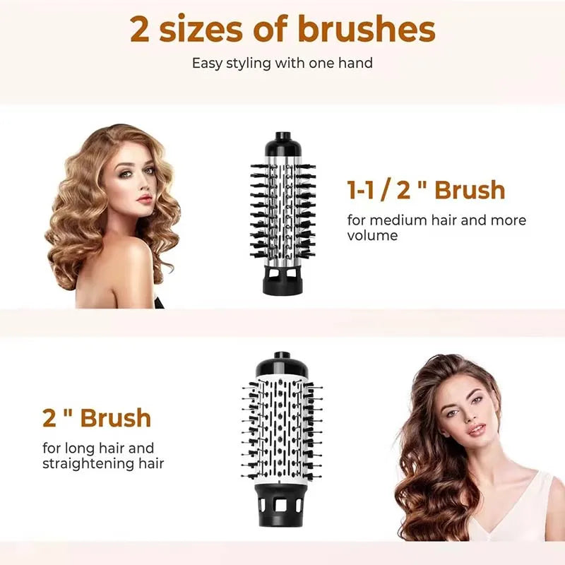 Rotating Hot Air Brush | Ionic Blow Dryer Styling Tool