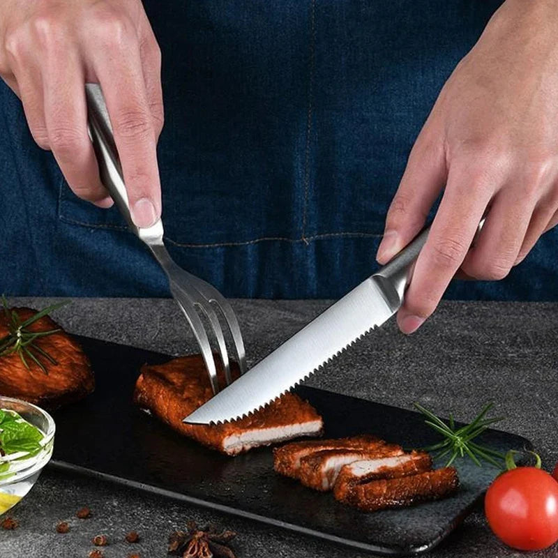 Serrated Steak Knife Set – 1/4/6/8 Pc Stainless Steel