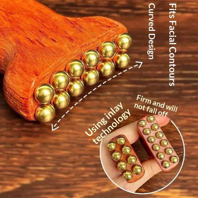 Brass Gold Bead Facial Dredge Tool Nasolabial Folds Apple Muscle